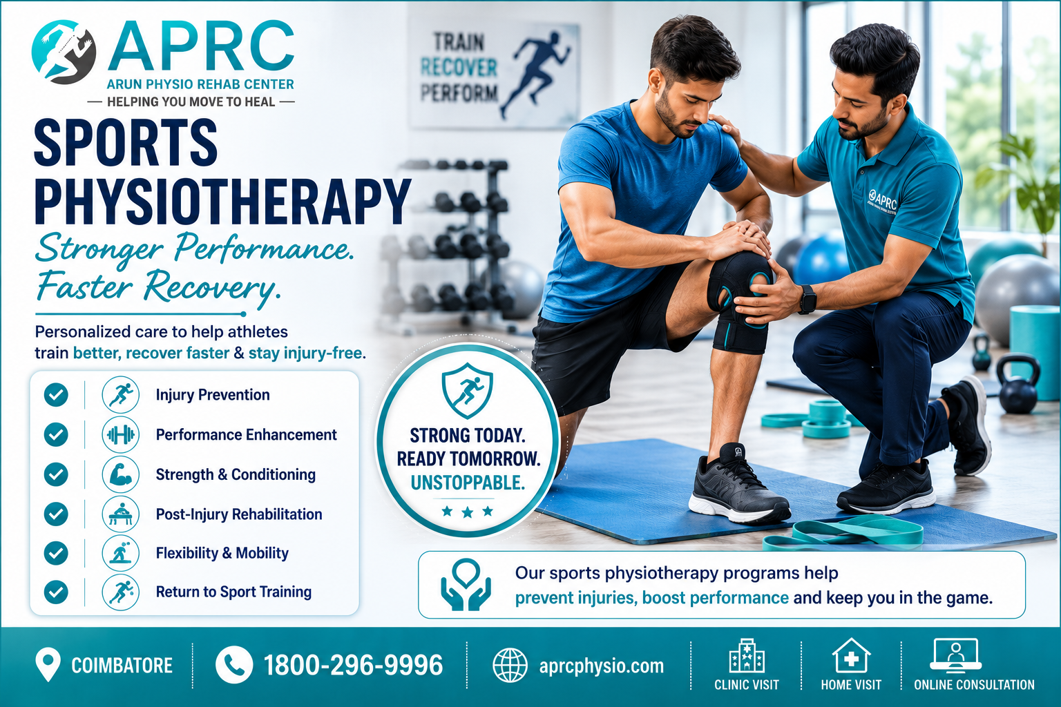 ﻿Sports Physiotherapy in Coimbatore: Injury Recovery, Pain Relief, Performance, and Safe Return to Sport