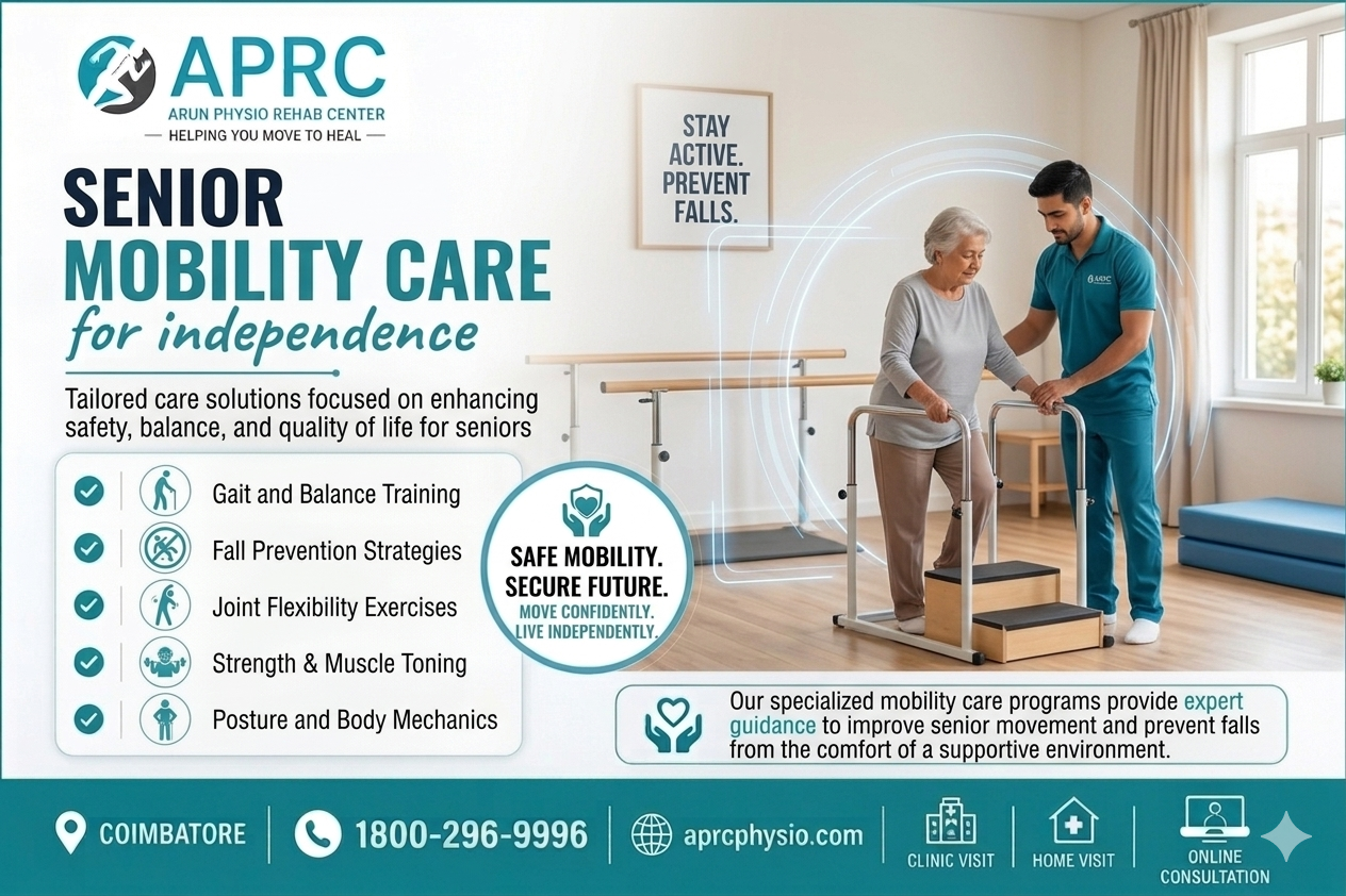 Senior Gated Community Wellness in Coimbatore: How APRC Physio Helps Older Adults Stay Active, Safe, and Independent